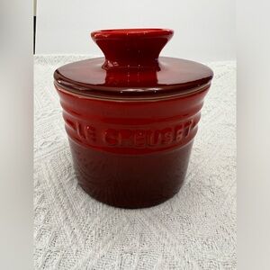Le Creuset butter crock red/cerise